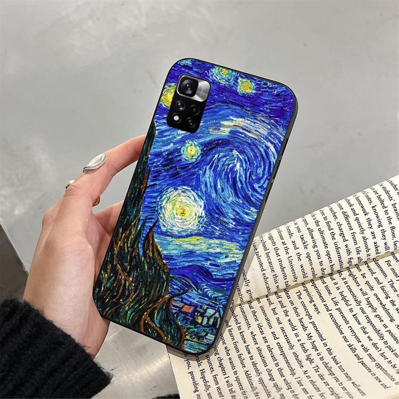 Чехол для телефона «Звездная ночь» Ван Гога для Xiaomi Redmi note 13 12 11 10 Pro 12S 11S 10S Redmi 10 13C 9C Funda