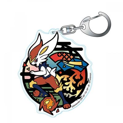 Pokemon Pokemon Kirie Series акриловый брелок Aceburn Reissue
