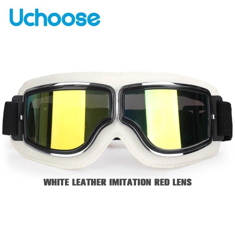 Ветрозащитные очки для велосипедного шлема, кожаные защитные защитные антибликовые очки для мотокросса в стиле стимпанк, легко носить с собой