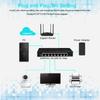 8/5-портовый сетевой коммутатор 10/100/1000 Мбит/с, Ethernet-гигабитный коммутатор, высокопроизводительный интернет-сплиттер RJ45 Lan, Plug and Play