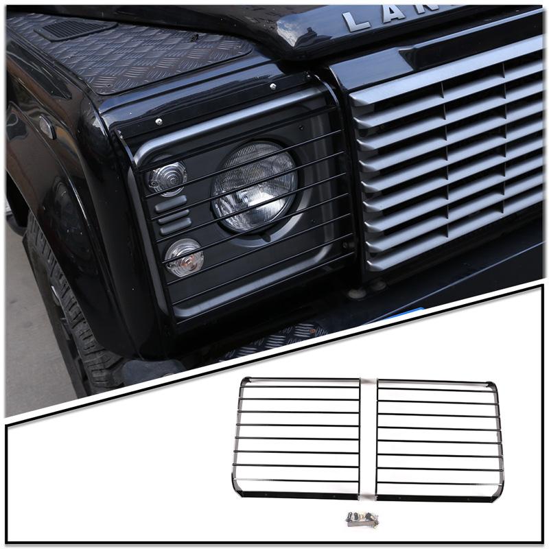 BJL1 Для Land Rover Defender 90 110 130 2004-2019 Центральная решетка Защитная сетка для фар Автомобильная защитная крышка фар Автоаксессуары