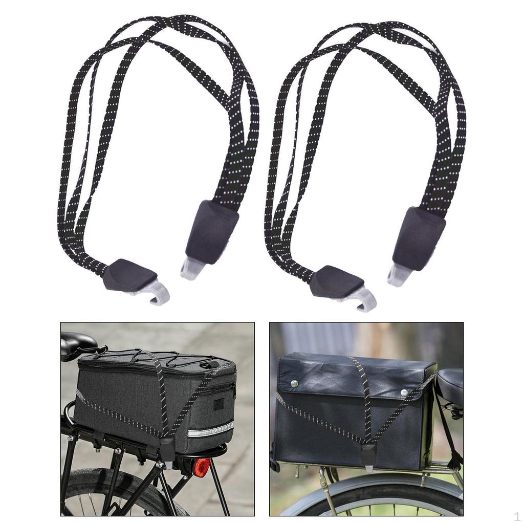 2x 3 In 1 Elastic Rope Bike Bungee Cords Portable Practical Strap Fixed Bundle Tension