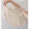 High Waisted Women Lace Panties See Through Thin Soft Breathable Plus Size Underpants Luxury Control Abdomen Panties