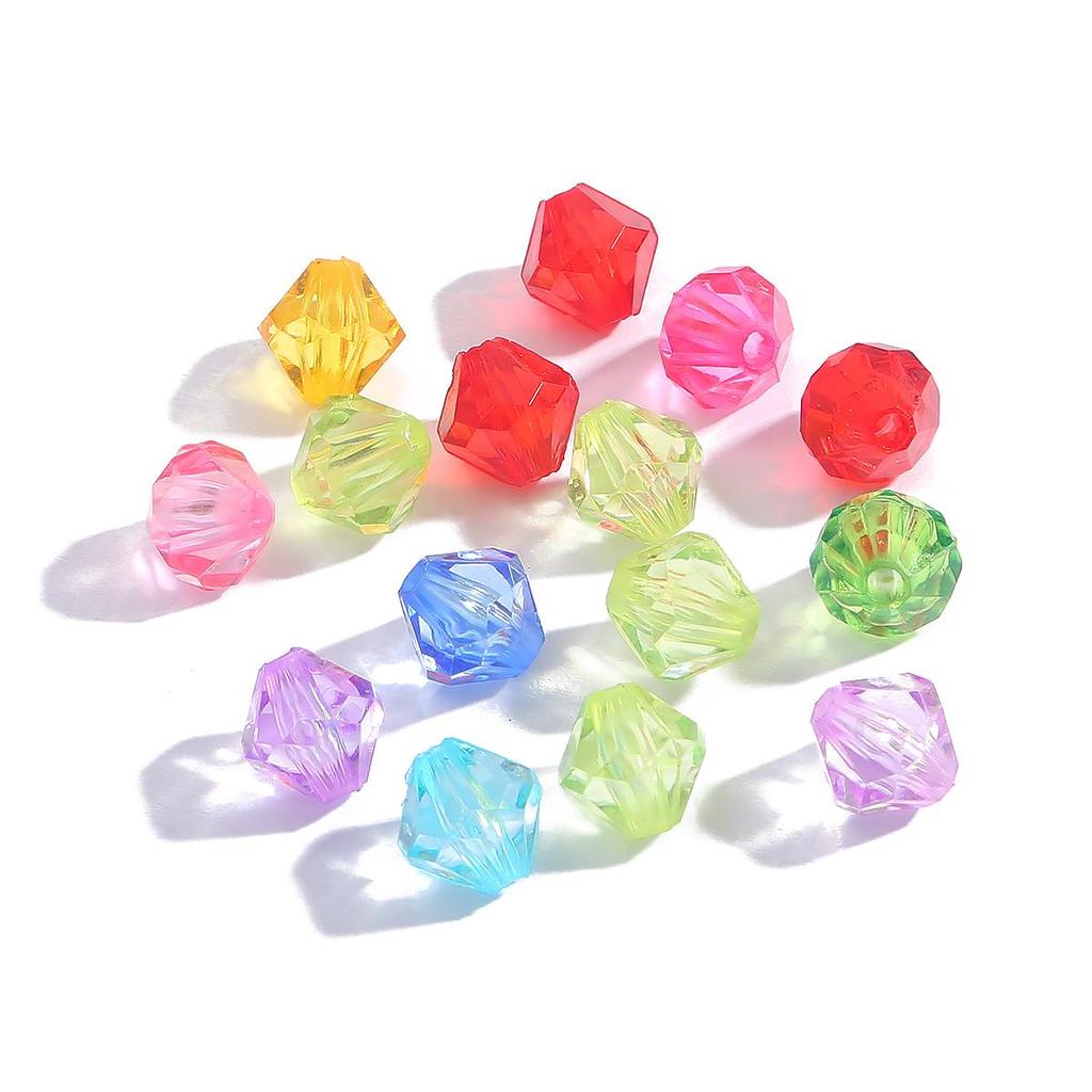 4-10 мм австрийские граненые двухконусные хрустальные акриловые свободные бусины-разделители DIY Изготовление ювелирных изделий