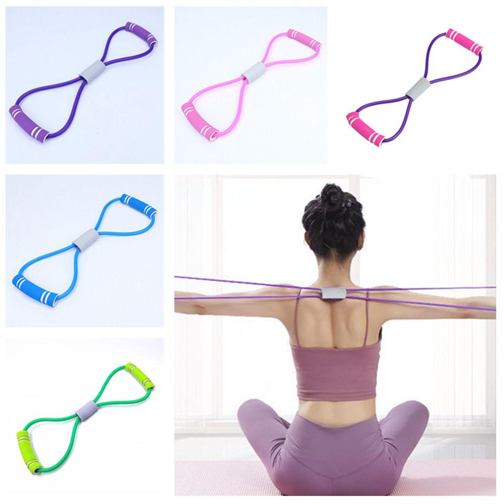 Pull Rope Pull Rope Belt Sport Training Chest Fitness Equipment Yoga Gum Rubber Band 8 Word Puller