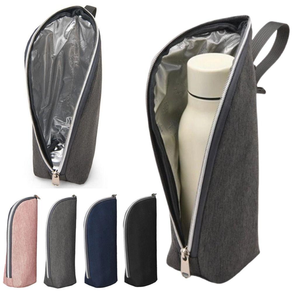 Aluminum Foil Milk Bottle Insulation Bag Anti-Shock Baby Stroller Hanging Pouch Travel Use