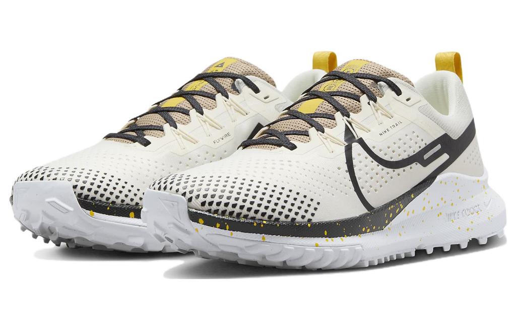 Nike React Pegasus Trail 4 Бледно-слоновая кость Черный Желтый DJ6158-100