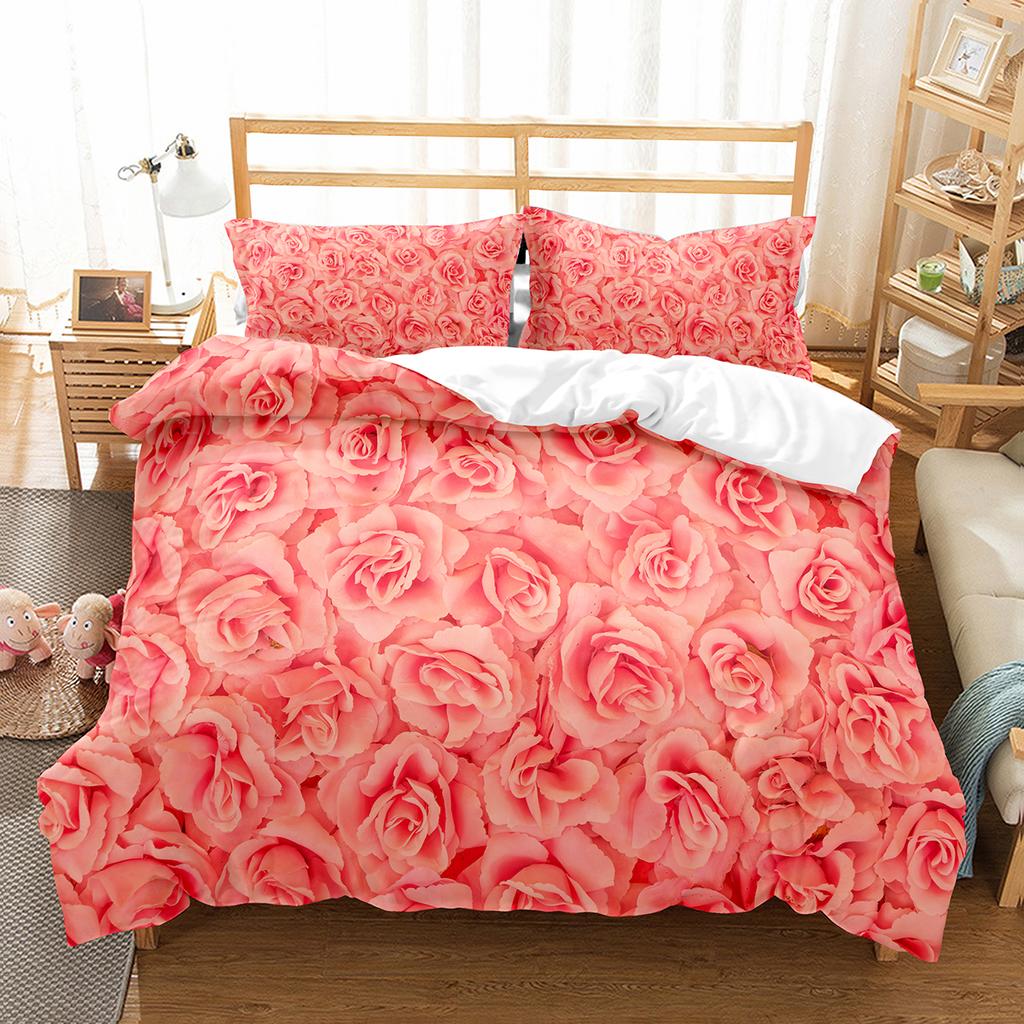 Цветочный пододеяльник, комплект постельного белья, двуспальный, односпальный, размера «king-size» для детей, подростков, взрослых, комплект постельного белья, пододеяльник с наволочкой