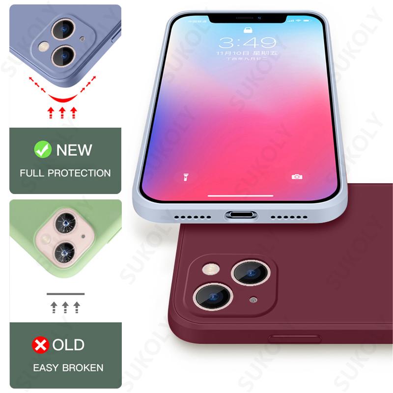 Для iPhone 16 14 15 Pro Max Чехол Роскошный Оригинальный Силиконовый Полная Защита Мягкий ТПУ Чехол Для iPhone 11 12 13 16 Pro Чехлы для Телефона