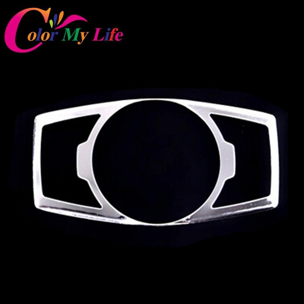 Наклейки на переключатель фар из нержавеющей стали для Ford Focus 3 MK3 MK4 Kuga Escape Mustang 2015 Mondeo Fusion