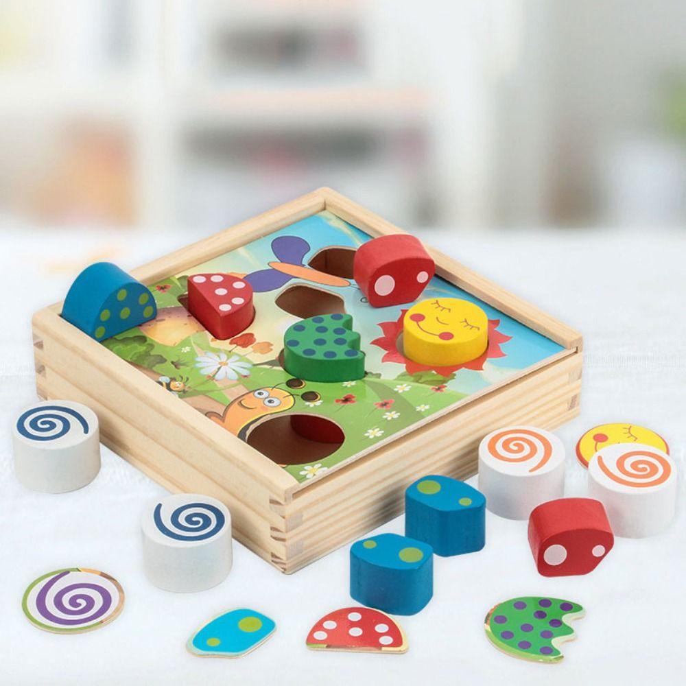 Jigsaw Color Shape Sorting Box Early Education Colorful Matching Blocks Children's Kids Gift