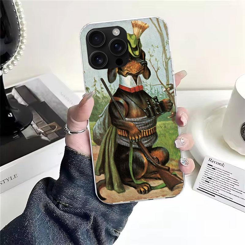 Hunter Dog Hunting Soft Phone Case For IPhone 11 17 Air 16E 16 Pro Max 15 + 14 Plus 13 Mini 12 Apple 7 SE 8 Fundas Coque 11 17 A