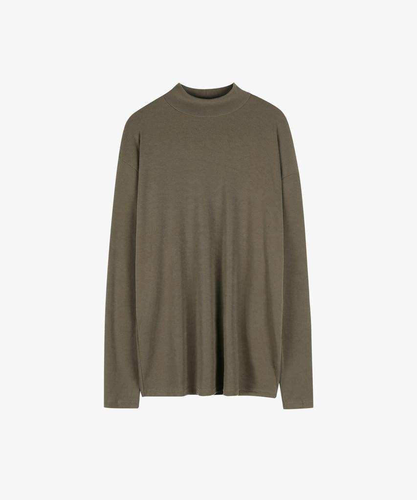 ESN Half Turtleneck Knit T-Shirt Mocha