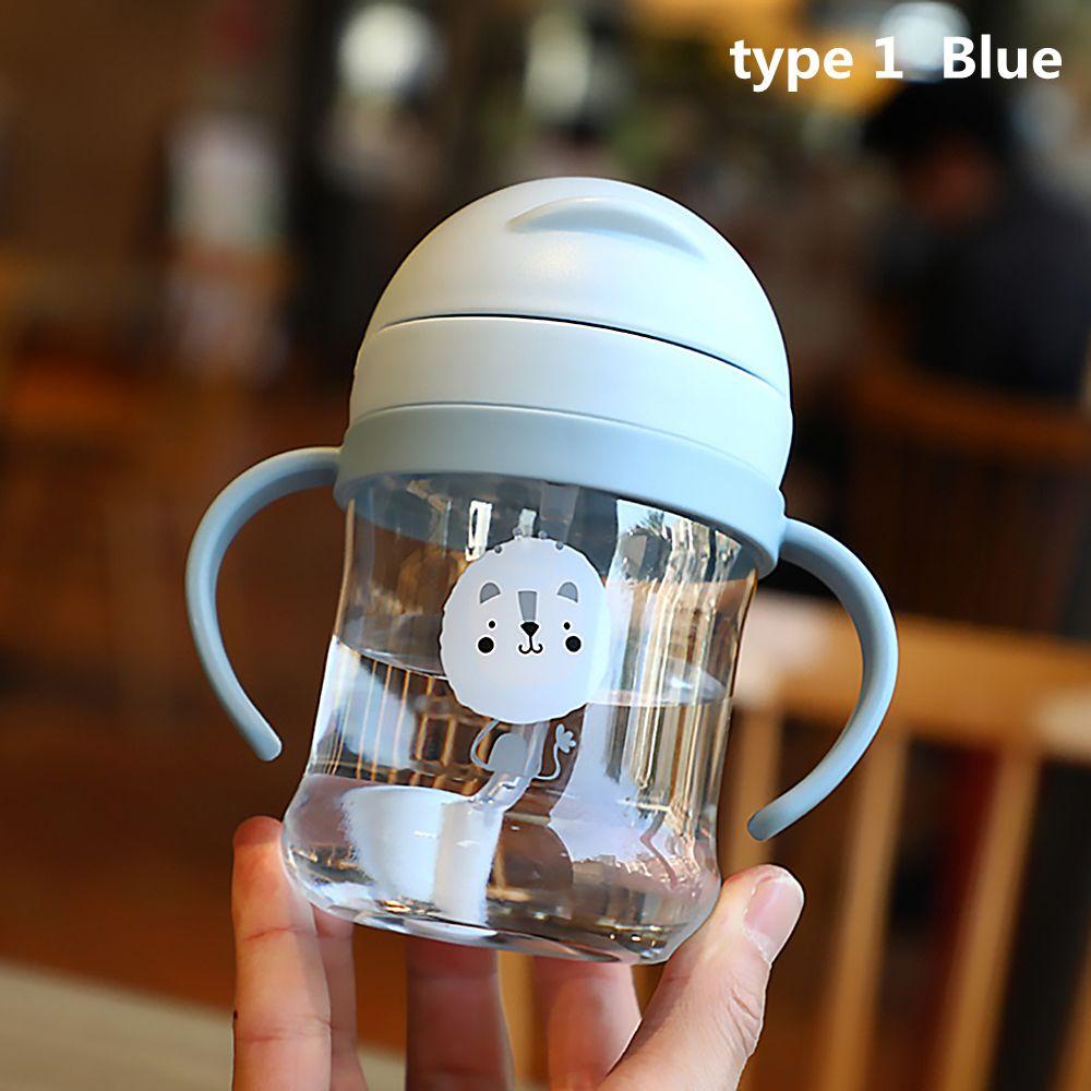 Toddler and Kids 250ML Sippy Cups Child Learning Cup Handle Feeding Cup with Straw Gravity Ball