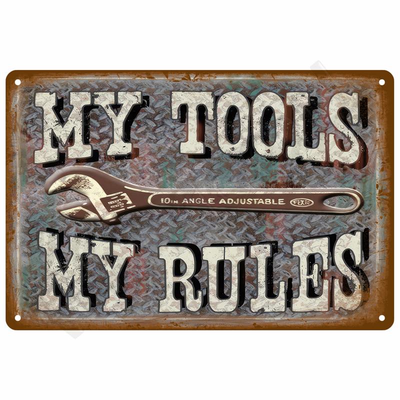 Vintage Tin Sign Home Decor Items Wall Decor Art Wall Mural Room Decoration Items Decor Men Retro Metal Sign Plate Bar Posters