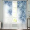 Pastel Flowers Sheer Curtains Bedroom Voile Curtain Living Room Window Sheer Curtains Kitchen Tulle Drapes