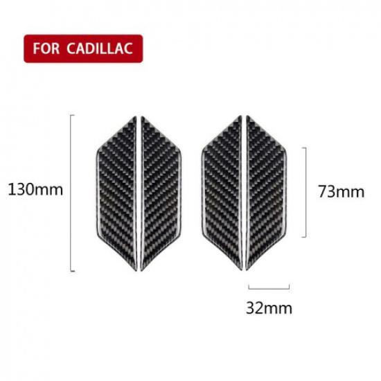 Carbon Fiber Interior Door Handle Bowl Cover Trim For Cadillac XT5 2016 2017 4X