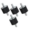  4pcs Rubber Mounts M10 40*30 Rubber Engine Mounts Rubber Anti Vibration Mounts for Compressors, Engines, Pumps, Welding Machines 