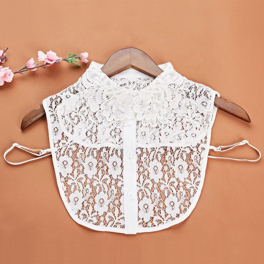 DIY Detachable False Collar Lace Shawl Wrap Neckline Detachable Ladies Cape Women Girls