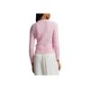 Polo Ralph Lauren вязаный хлопковый кардиган с круглым вырезом женские кардиганы розовый WMPOSWENDW20133-650