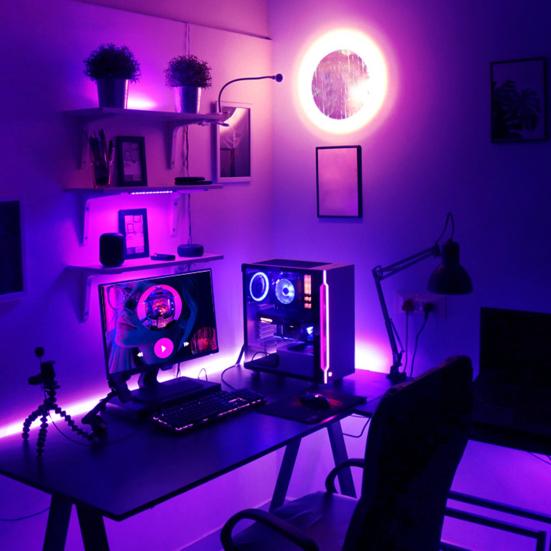 Умный угловой напольный светильник RGB с дистанционным управлением, высокая яркость, защита глаз, не вызывающая раздражения, регулируемый напольный светильник RGB с синхронизацией музыки