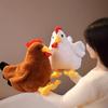 Cute Lovely Ornament Adorable Stuffed Animal Cartoon Chicken Doll Kids Toy Farmhouse Decor Easter Cock