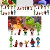 Festive Green Character Figurines Set For Christmas Decoration And Gifts