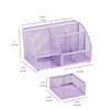 Office Desk Organizer and Accessories with Mesh Pencil Holder 6 Compartments Leather High Quality
