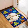 Colorful Geometry Dash Characters Rug Office Floor Mat - Machine Washable for Bedroom, bedroom, livingroom, Room Decor Fan Gifts Christmas