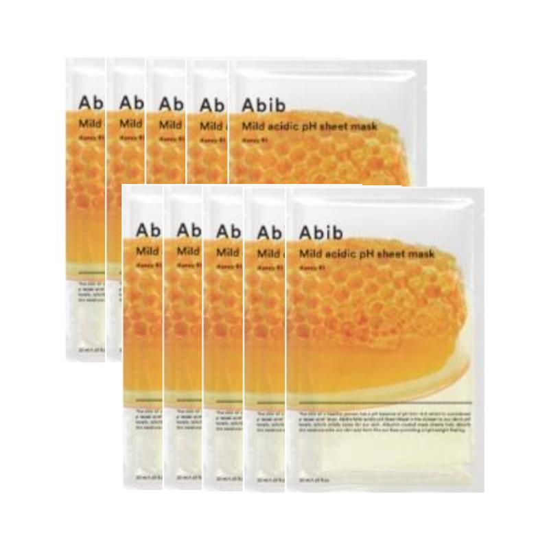 Abib Mild Acidic pH Sheet Mask Fit Honey (10 Sheets)