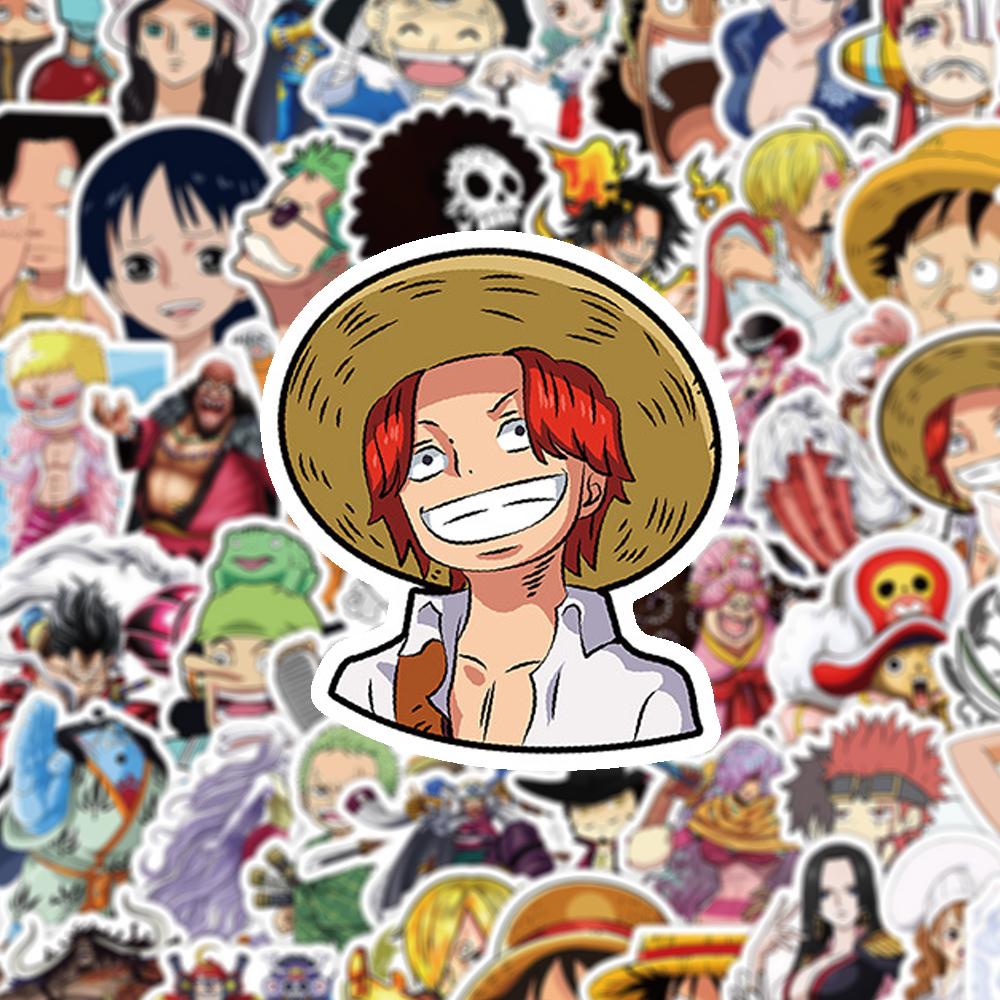 10/30/50 шт. Крутые мультяшные наклейки Луффи Зоро ONE PIECE Наклейки для DIY Блокнота Дневника Канцелярские принадлежности Водонепроницаемые Классические Аниме Наклейки Игрушки