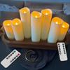 Outdoor Waterproof Flameless Candles Battery Operated LED Pillar Candle with Remote Timer for Home Wedding Holiday Decor