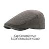 Autumn Winter Vintage Men Beret Hats Warm Casual Newsboy Cap Big Size Adjustable Octagonal Cap Men