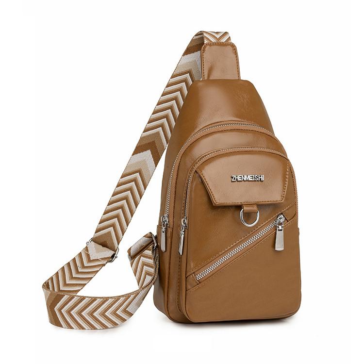 Женский рюкзак через плечо, водоотталкивающая нагрудная сумка из ПУ