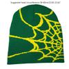 Oʻrgimchak toʻri shlyapa Y2k Beanie toʻqilgan Beanie shlyapa Oʻrgimchak toʻri Beanie Y2K shlyapa Skullies Beanie Boʻshashgan Beanie qalpoq bosh suyagi qalpoq