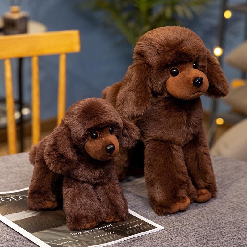 Гигантский плюшевый пудель, игрушка-собака, фигурка животного для детей, подарок, коллекционное издание