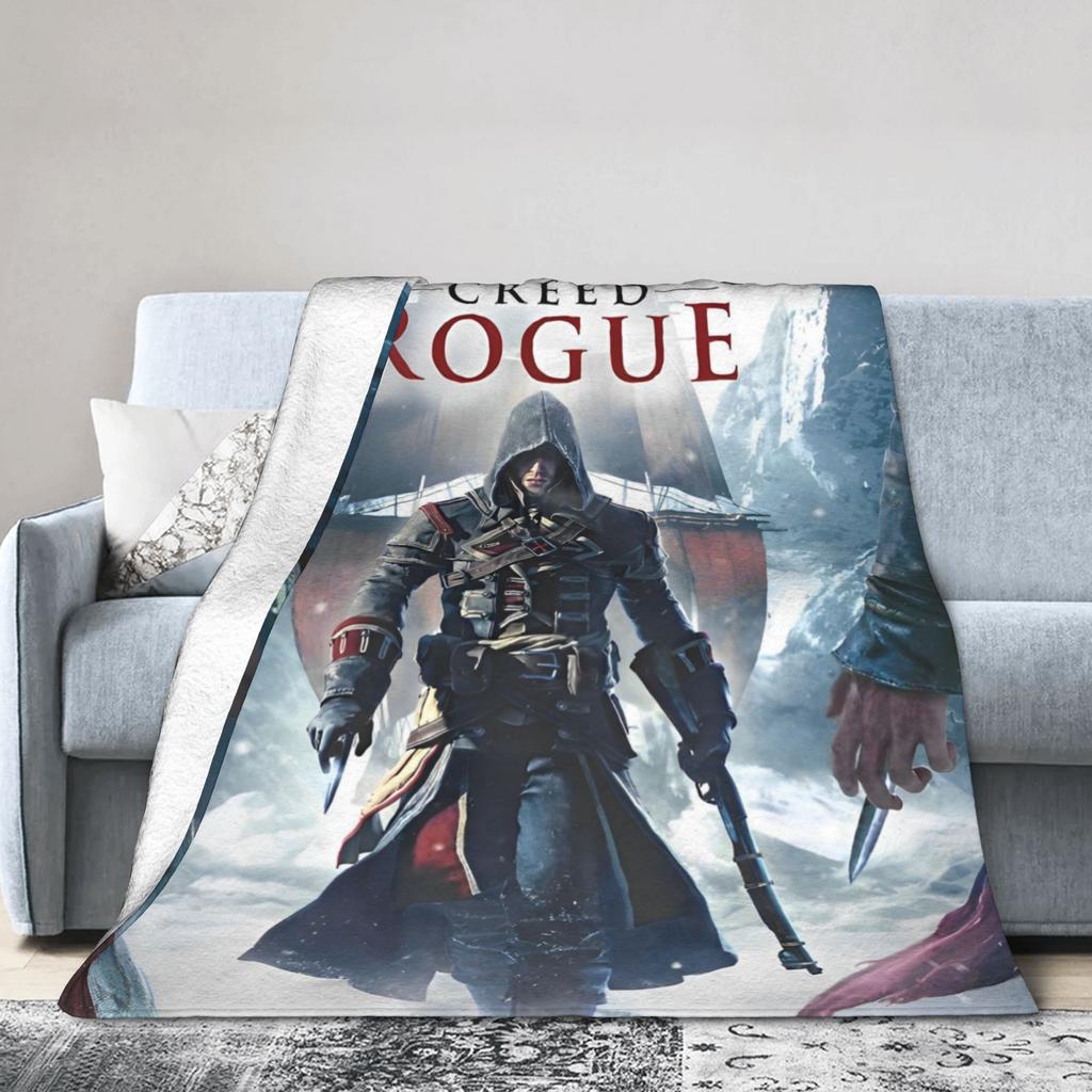 A-Assassins Creed Blankets Flannel Throw Blanket Summer Air Conditioning Decoration Soft Warm Bedsprea