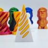 1 шт. Детская 3D-печатная игрушка-непоседа в виде спирального конуса, Невозможная пирамида, Сквозная скульптура, Антистресс, Снятие тревоги, Игрушка для взрослых