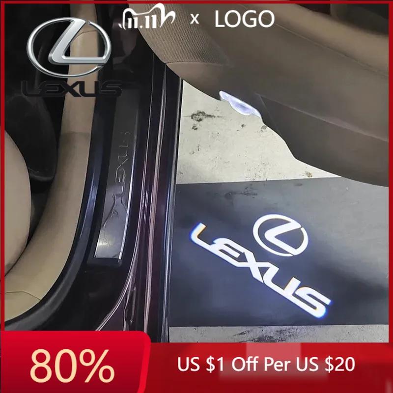 2026 Hot Interior Stickers LED Car Door Logo Projector Lamps Welcome Light For Lexus RX ES GX LS LX IS GS RC UX Series GX470 ES2