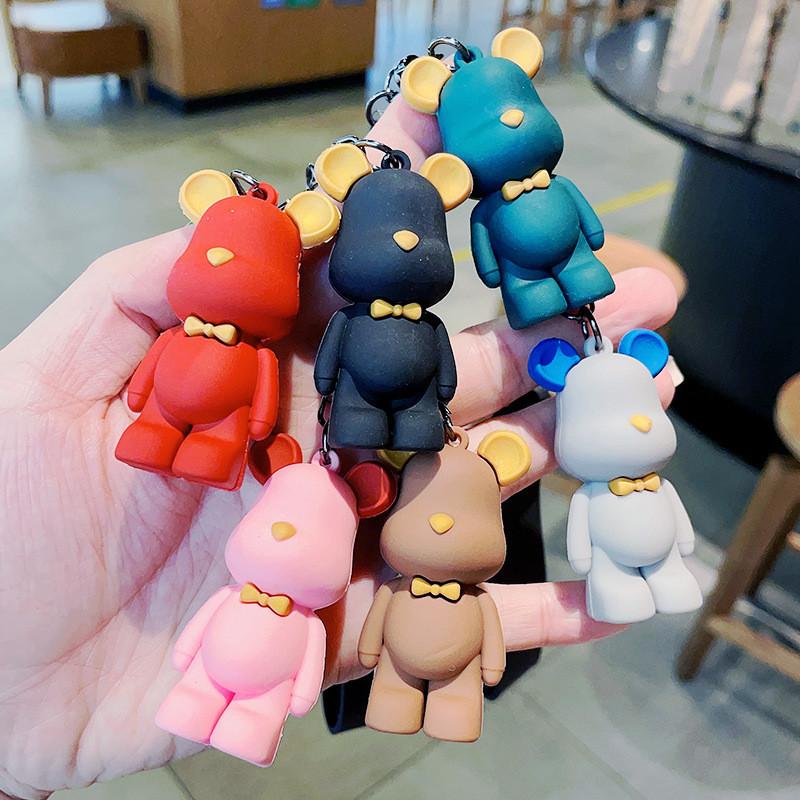 Уникальный брелок Медведь Диджей из смолы, мультяшное украшение для особых случаев, вечеринок и