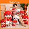 2024 Lucky Dragon Plush Toy Red And White 20cm-55cm Soft And Cuddly Dragon Stuffed Animal