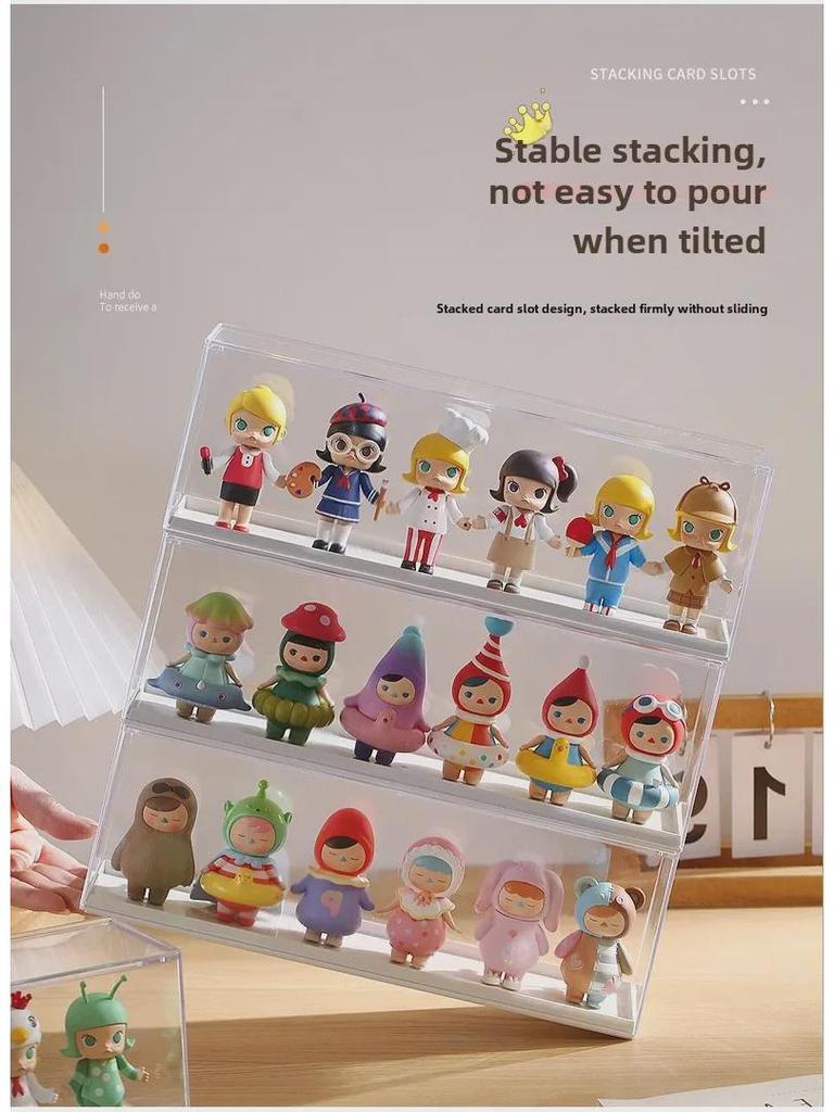 Складная прозрачная витрина для кукол Pop Mart Molly Blind Box