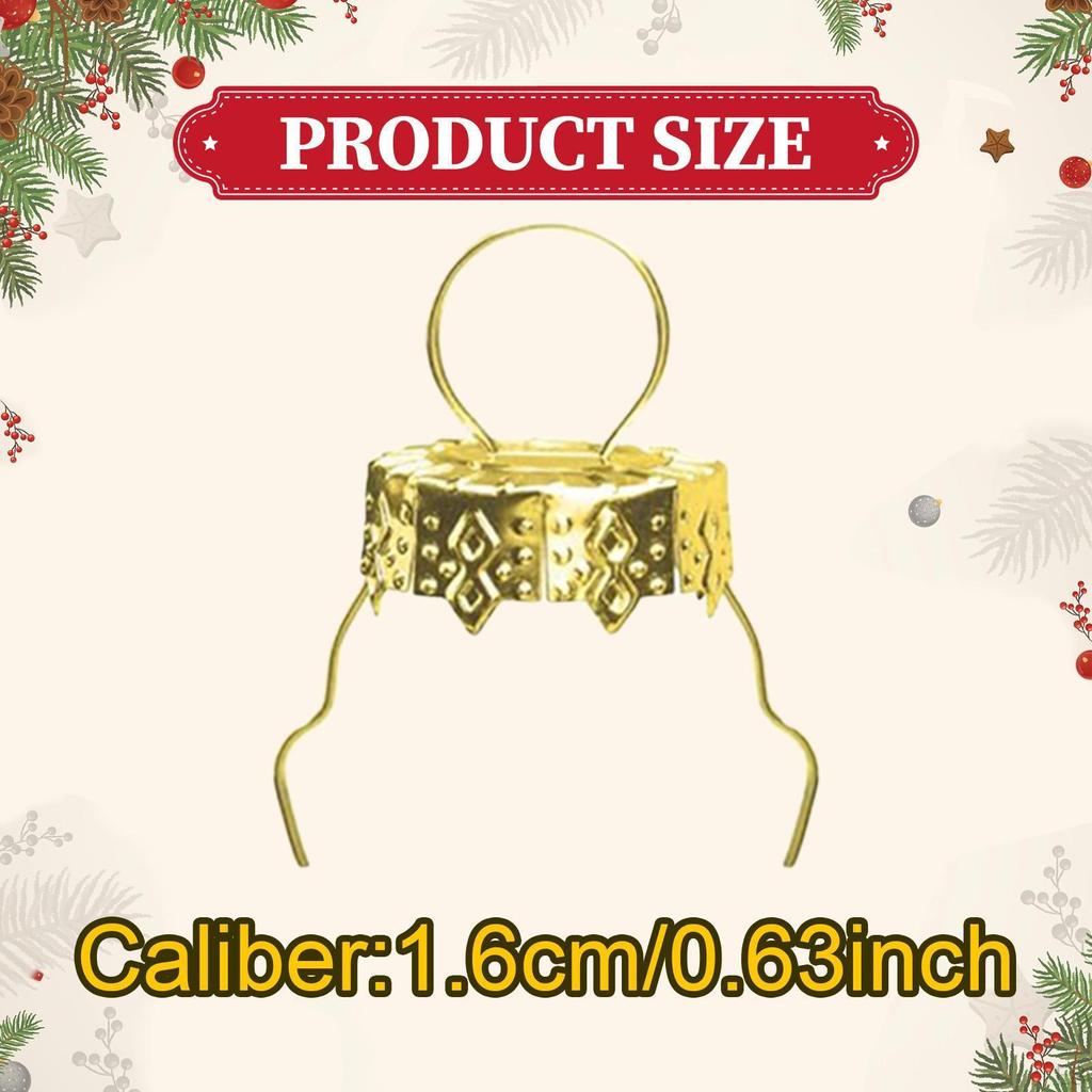 100 штук Золотые подвески для рождественских шаров для праздничных вечеринок, для дома в помещении