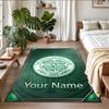 Crystal Velvet Rug Custom Name Text, Soft Non Slip Floor Mat Home DecorCeltic FC