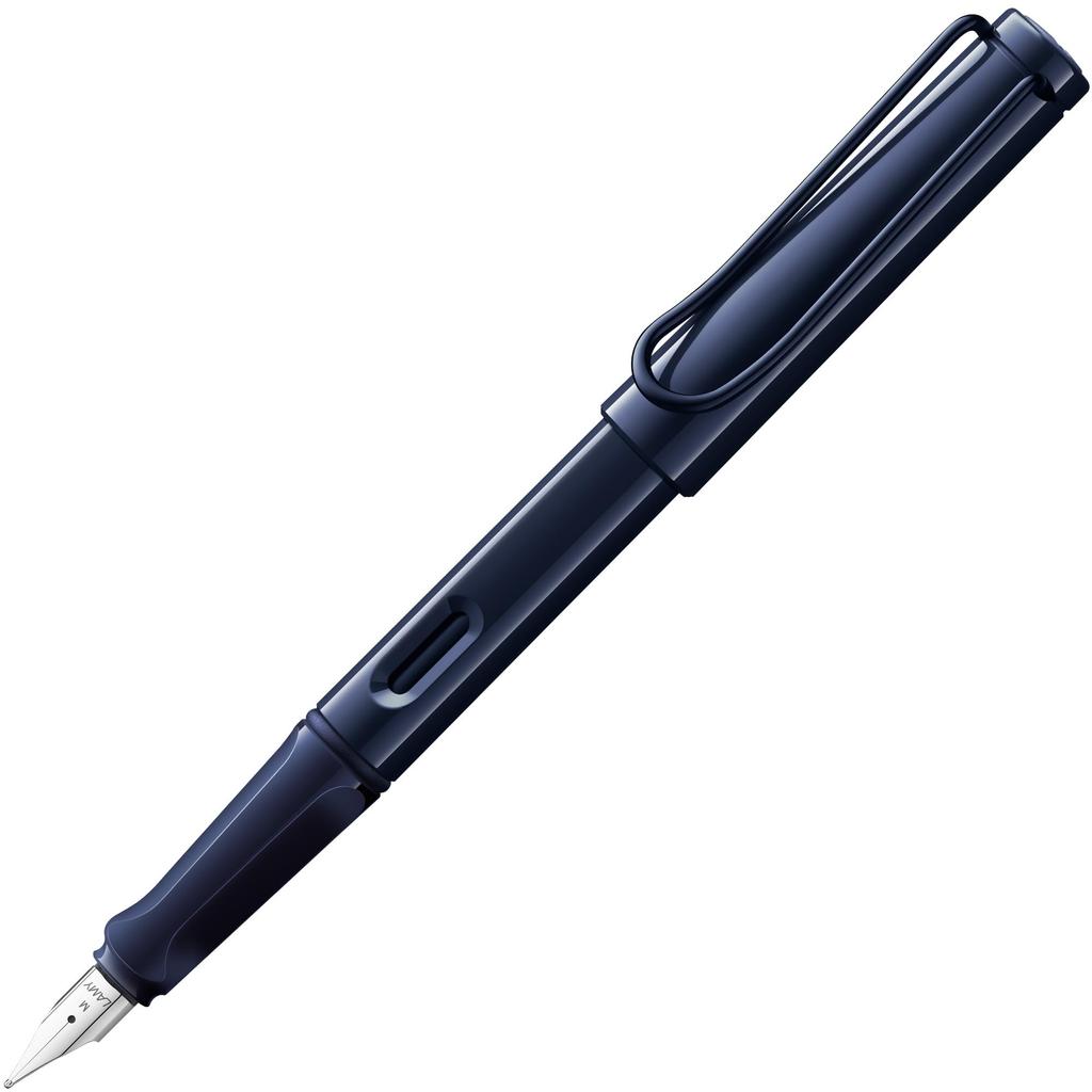 Перьевая ручка LAMY Safari Dark Dusk с эргономичным захватом и полированным стальным пером. Идеальна для письма и каллиграфии. В комплекте синий картридж LAMY T 10