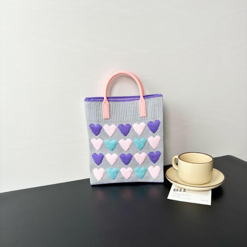 Премиальный стиль, сумка для мобильного телефона большой вместимости, вязаная сумка, нишевая, универсальная, на плечо, мессенджер, мультяшная, модная, дамская сумочка