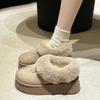Женские толстые подошвы из овчины и шерсти, нескользящие зимние сапоги, зимние новые модные женские мини-теплые утолщенные женские сапоги