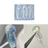 Creative Jellyfish Nail Art Moulds Silicone Dropper Mold Nail Decoration Molds Unique Manicures Moulds Silicone