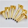 4Pcs Furniture Legs Coffee Table Legs, Black and Gold Metal Home DIY Projects Sofa Leg TV Cabinet Leg,Chair Leg,Ottoman Leg