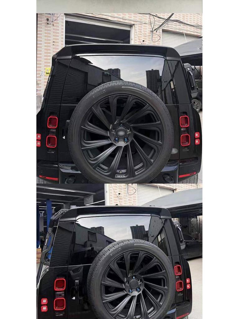 Задний спойлер Land Rover Defender из углеродного волокна - Стиль Chelsea, Tiger Fang, KN
